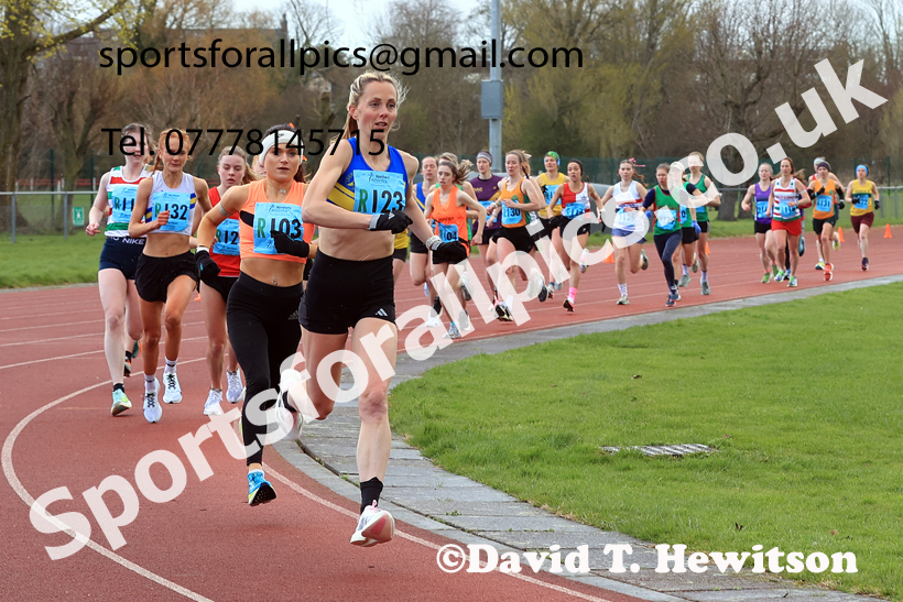 Senior Womens 6 Stage Road Relay, 2026 Northern Mens 12 and Womens 6 Stage Road Relays and Young Athletes 5k, Sheepmount Stadium, Carlisle. Photo: David T. Hewitson/Sports for All Pics